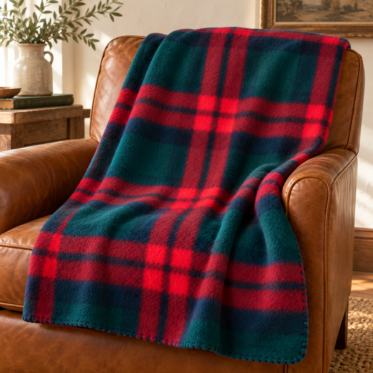 Rustic Roots Heritage Fleece Throw – 50 × 60 in