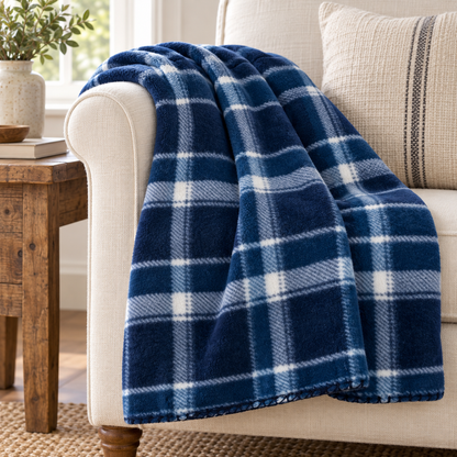 Rustic Roots Heritage Fleece Throw – 50 × 60 in