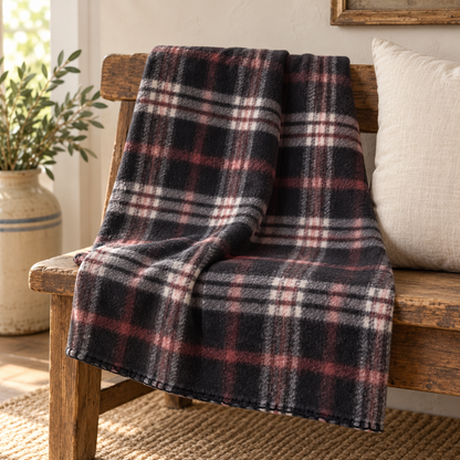 Rustic Roots Heritage Fleece Throw – 50 × 60 in